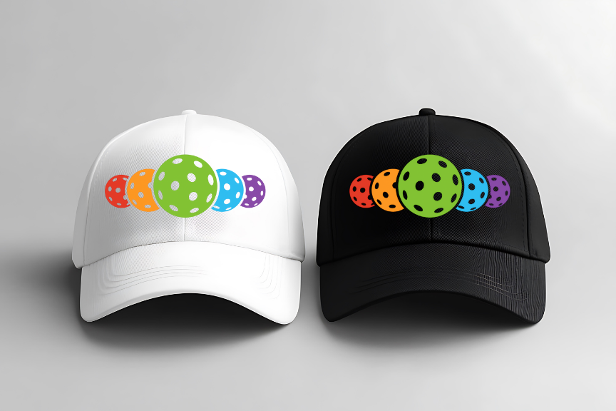 Multi-Colored Pickleball Hat