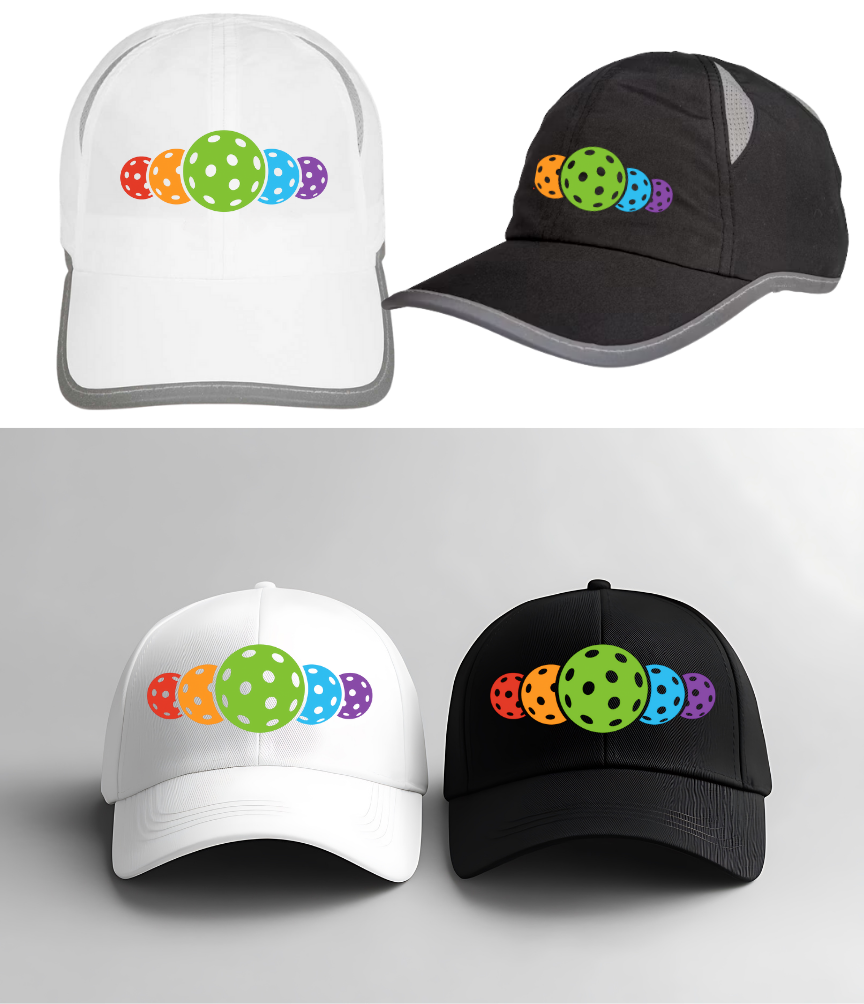Multi-Colored Pickleball Hat