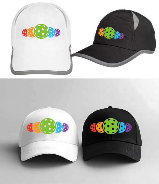 Multi-Colored Pickleball Hat