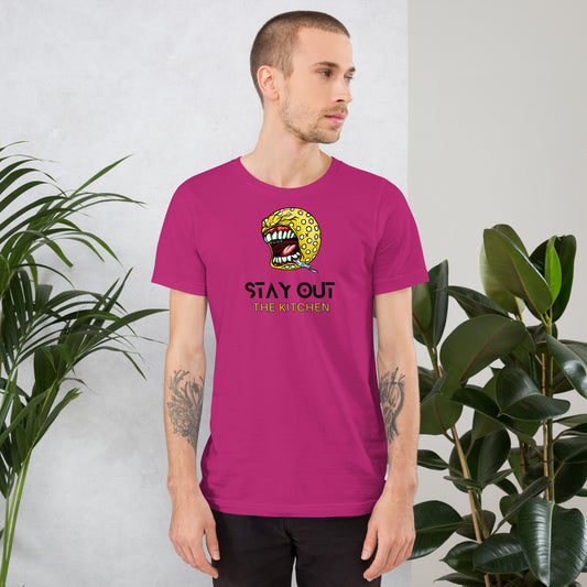 Stay Out The Kitchen - Colorful Pickleball Soft Shirt + Back Label